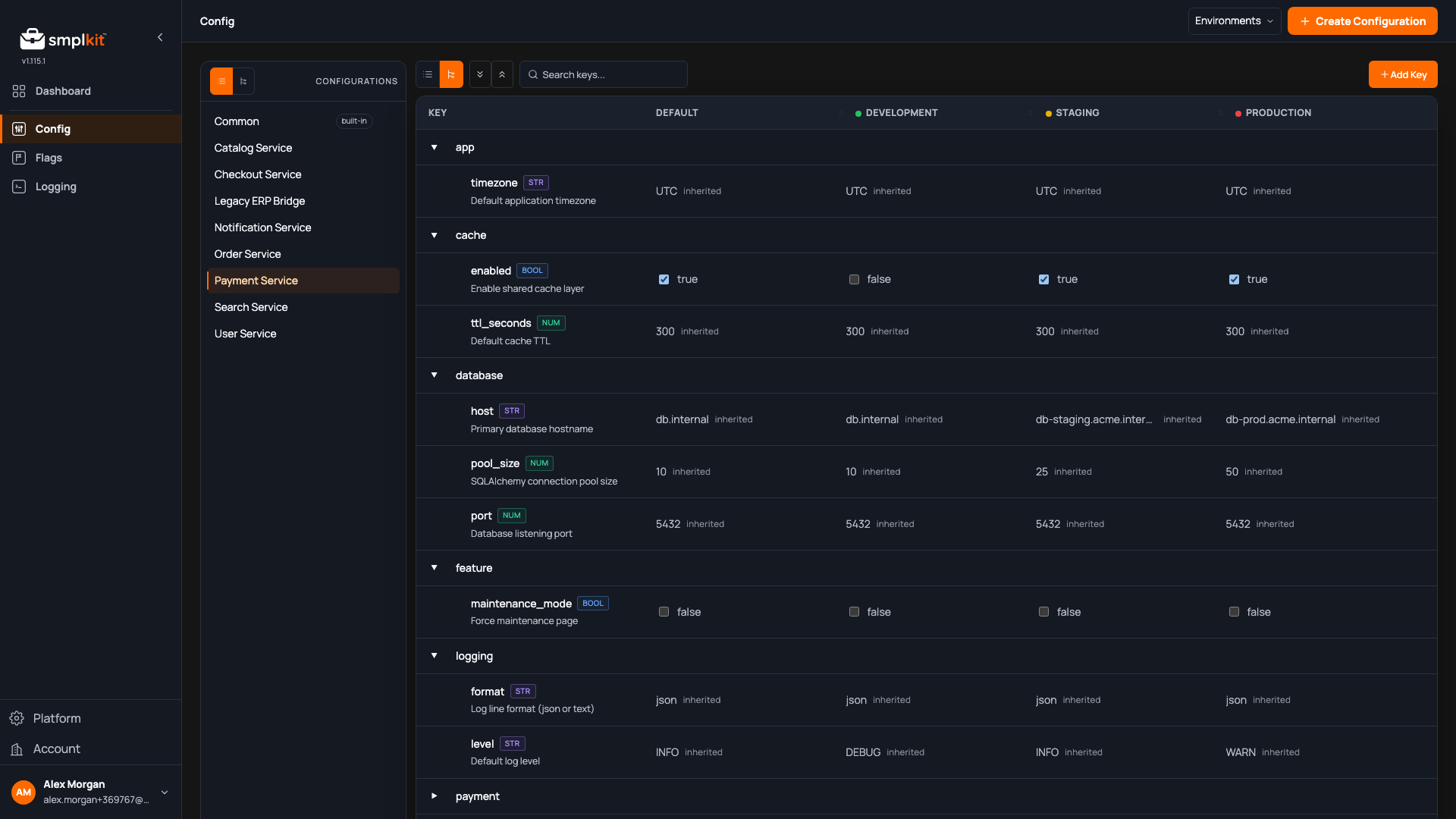 Smpl Config screenshot