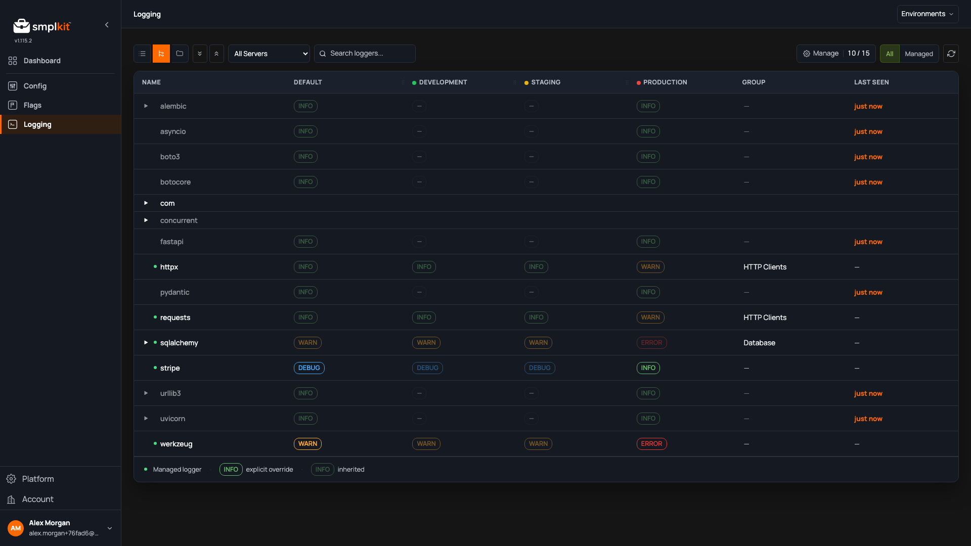 Smpl Logging screenshot